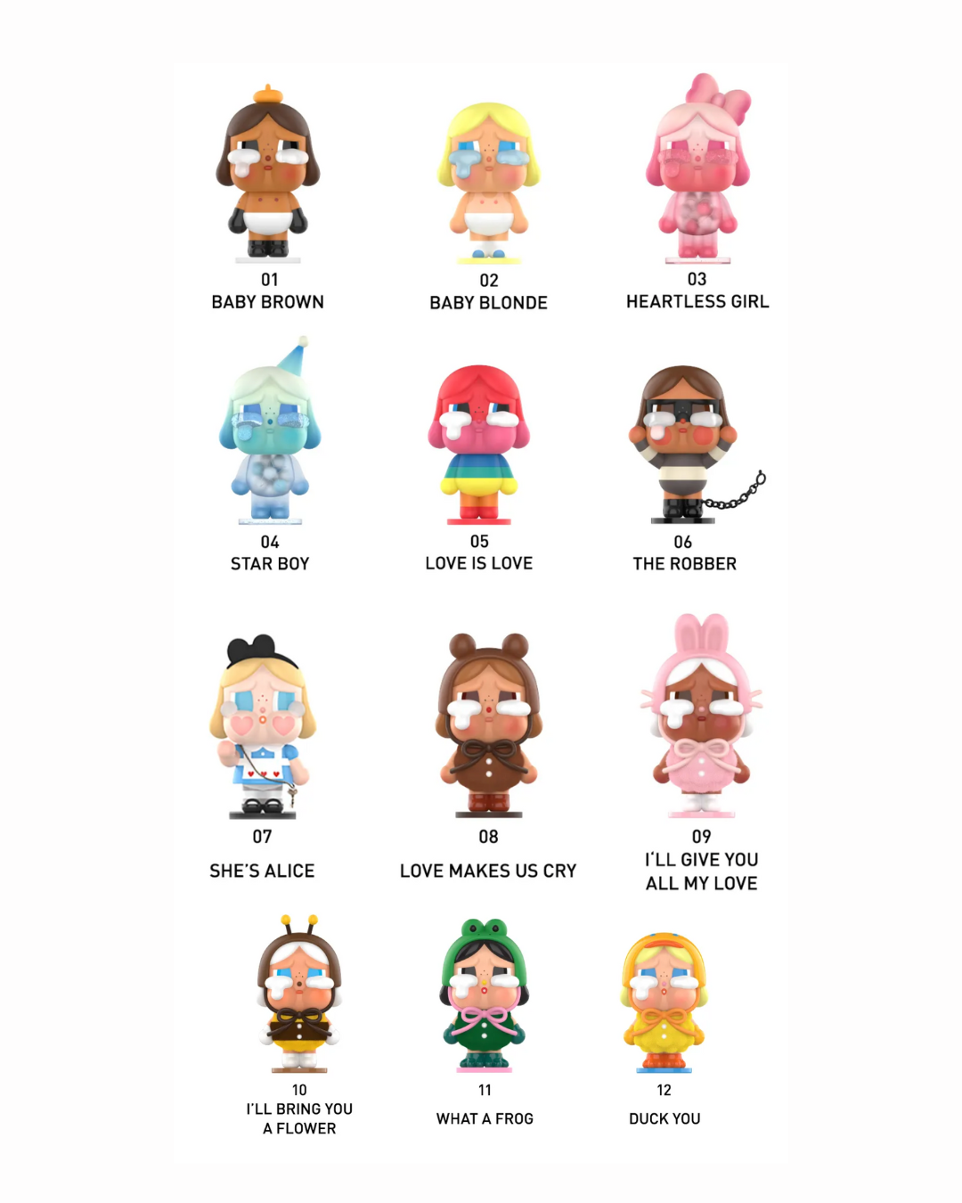 CRYBABY BLIND BOX Crying Again series figurines