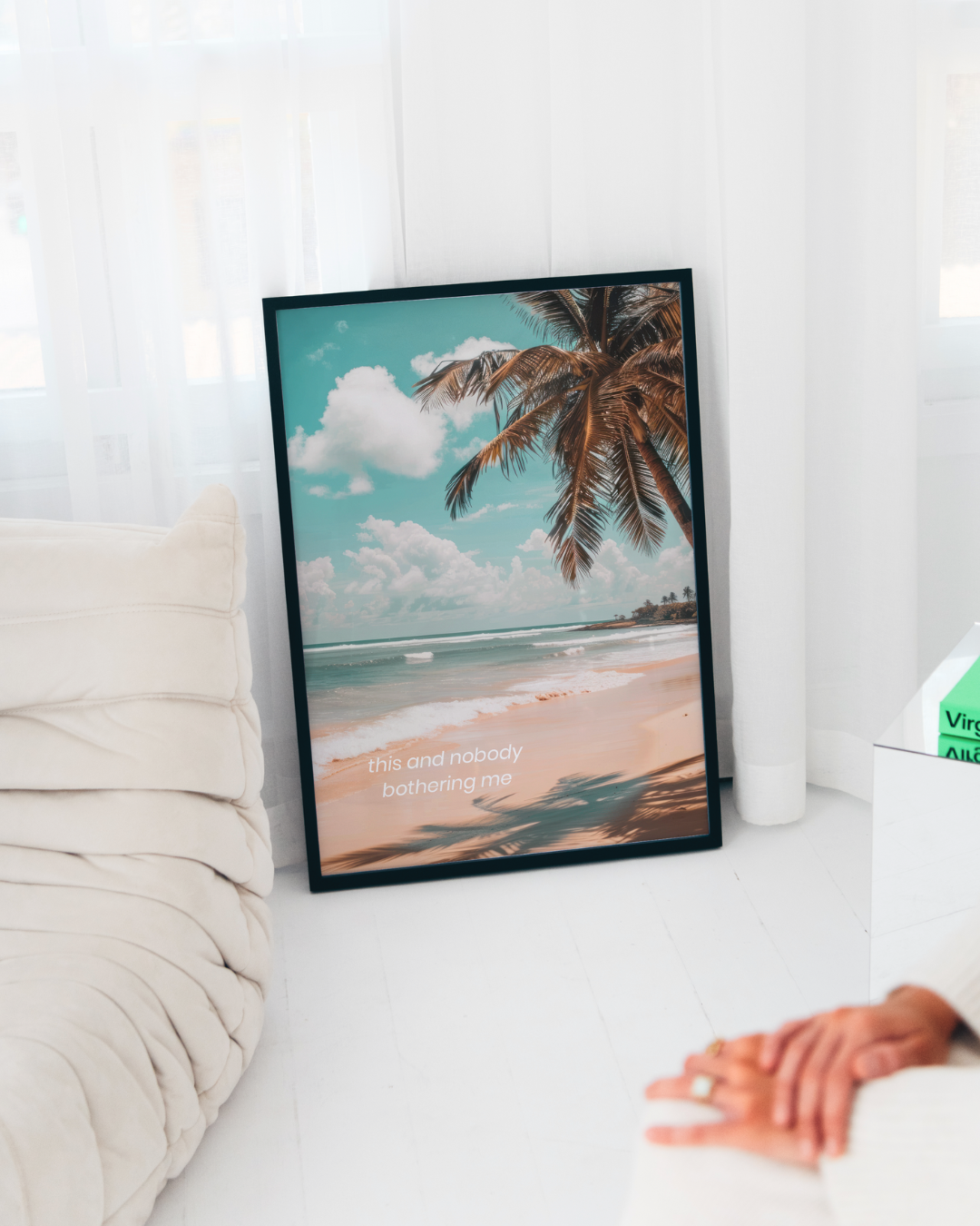 NOBODY BOTHERING ME art print