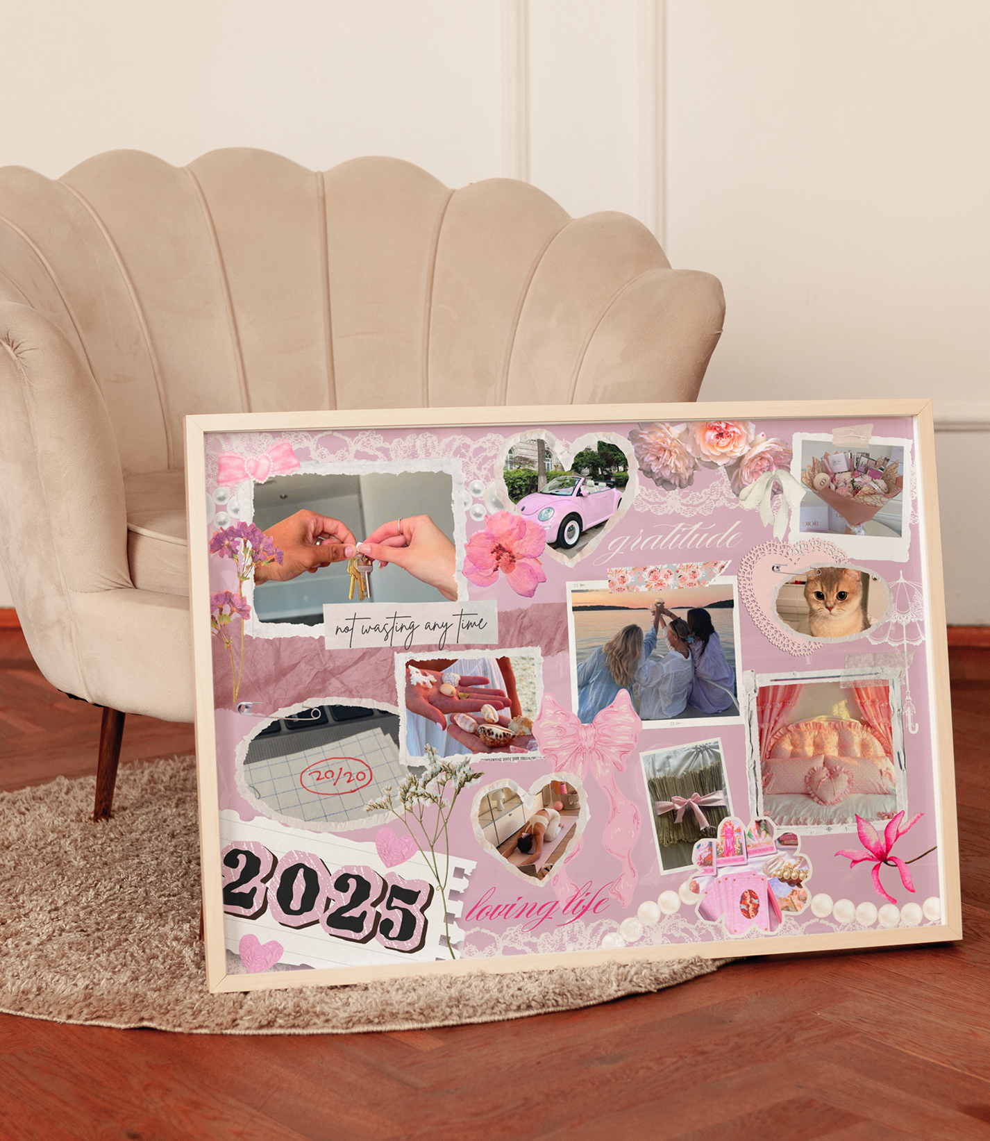 2025 VISION BOARD Soft Coquette