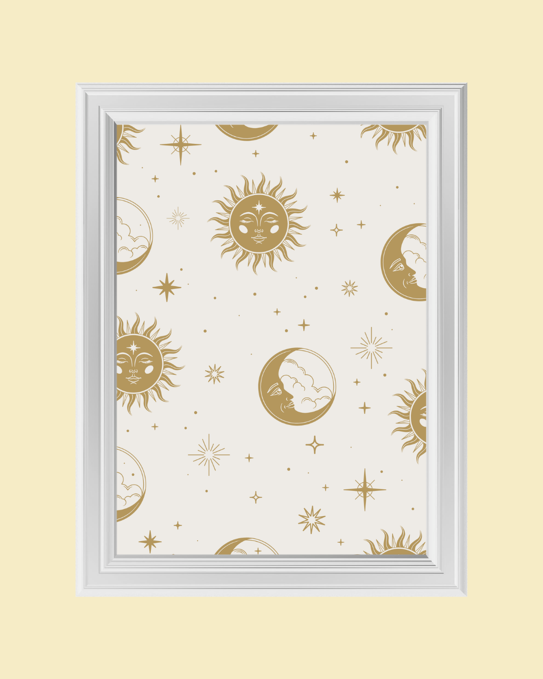 GOLDEN COSMOS art print