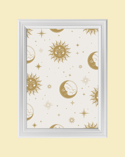 GOLDEN COSMOS art print