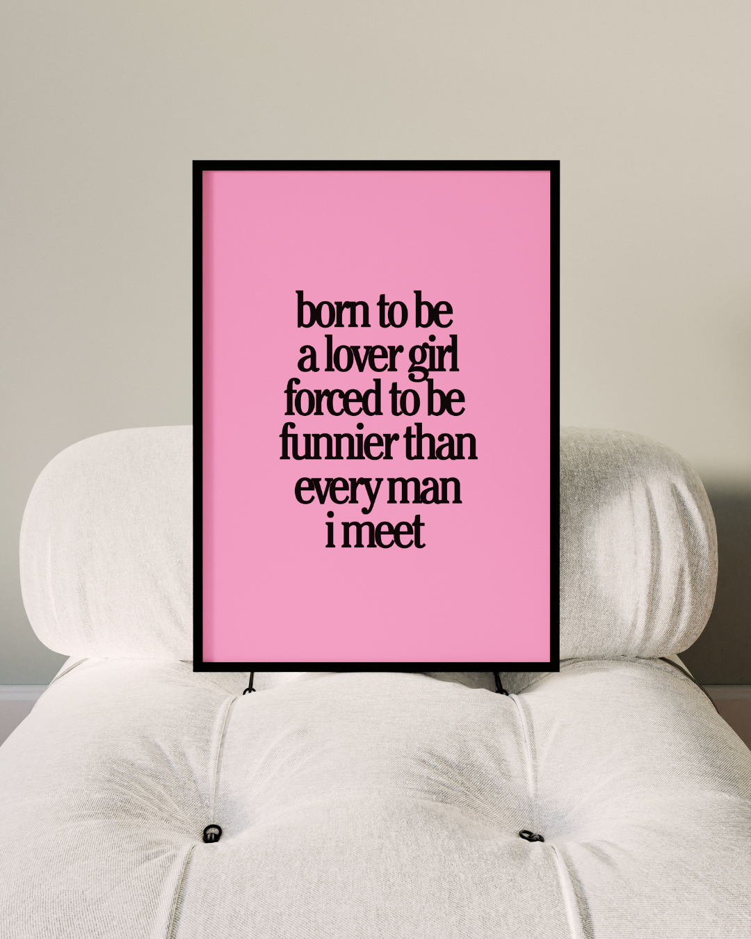 FUNNY LOVER GIRL art print