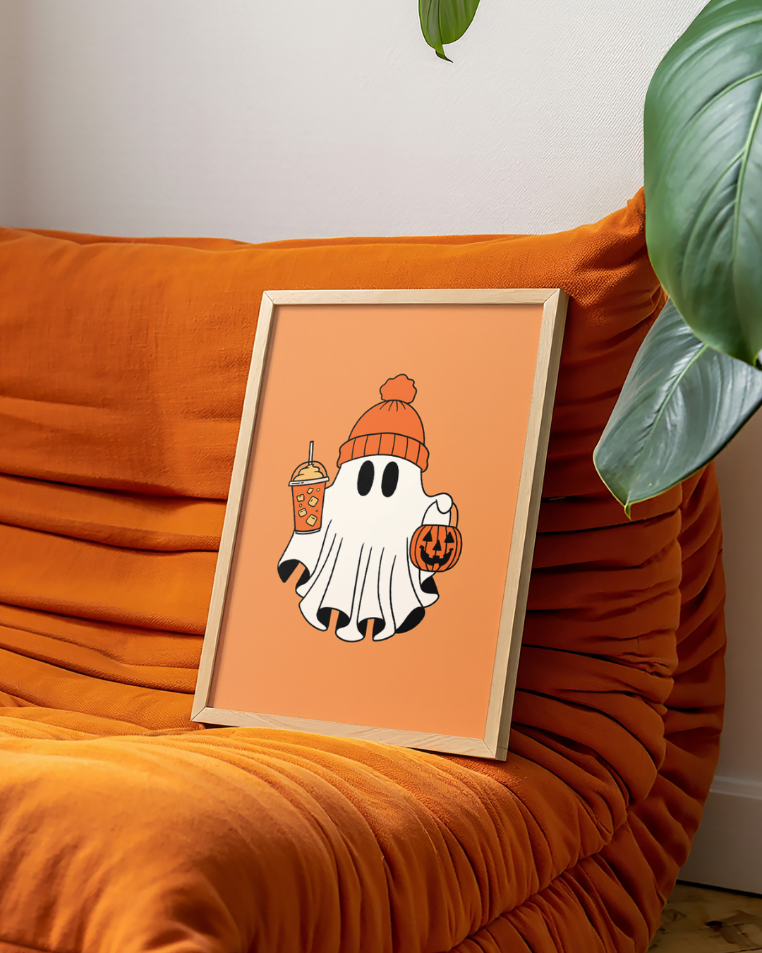 PUMPKIN SPICE GHOST art print