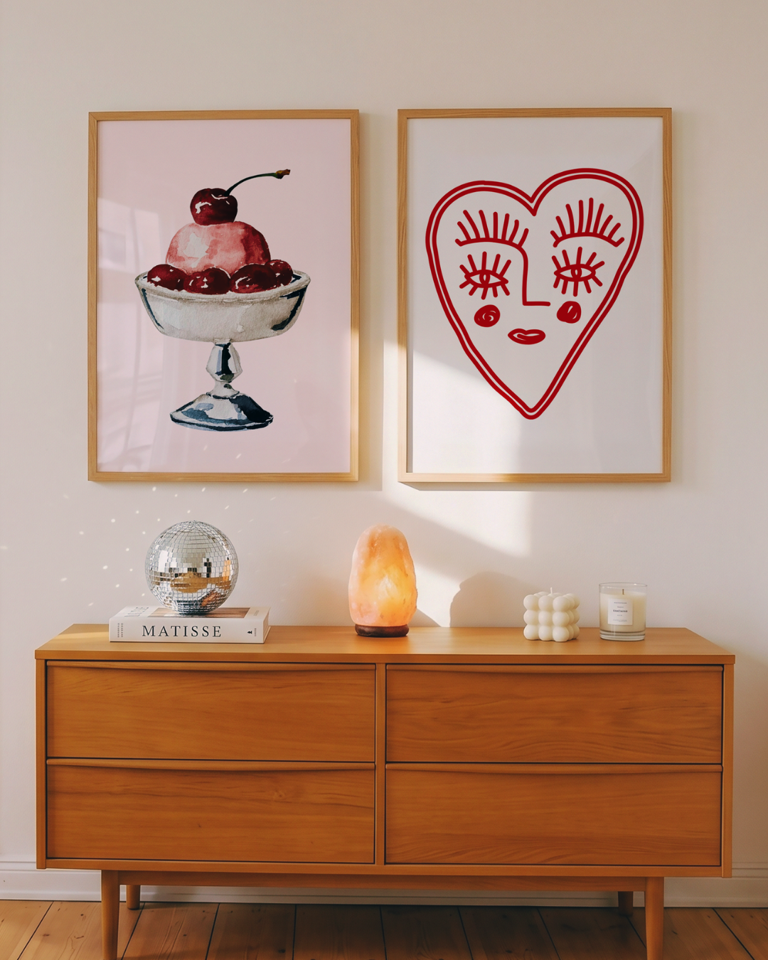 HEART EYES art print