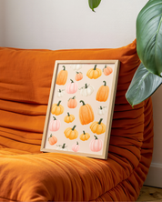 CUTE PUMPKINS art print