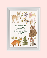 Woodland Friends art print