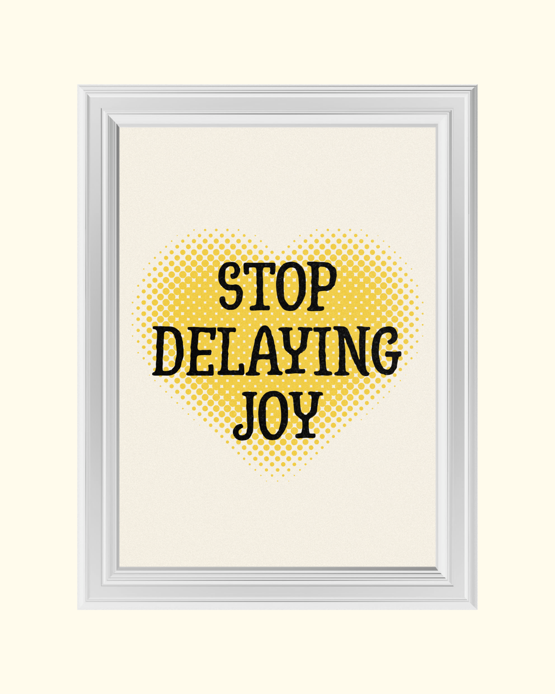 DELAYED JOY art print