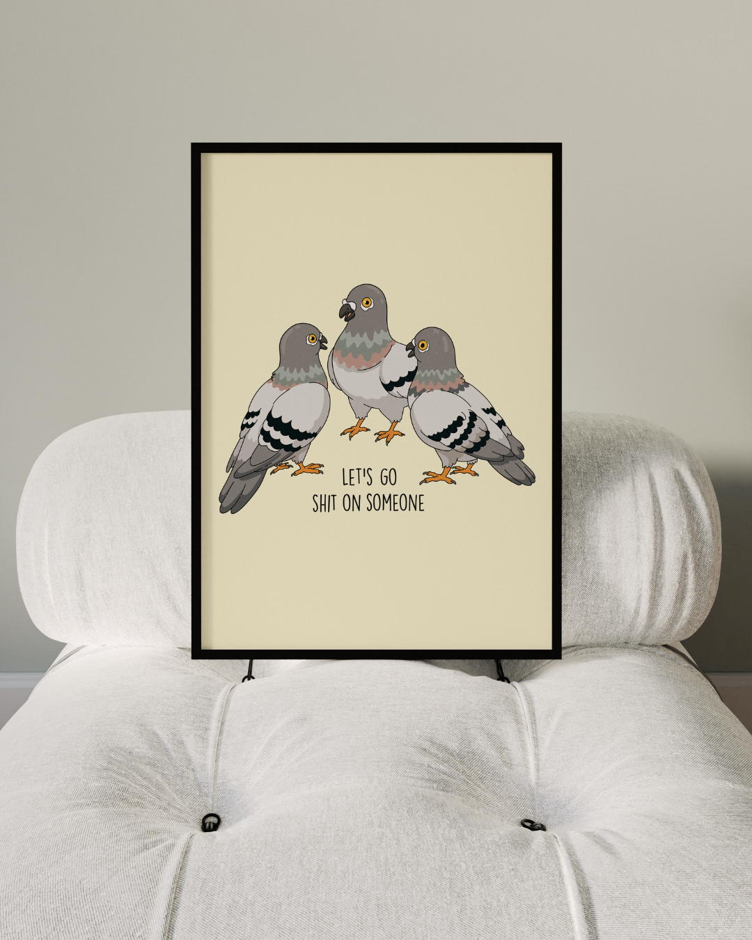 PIGEON SHIT art print