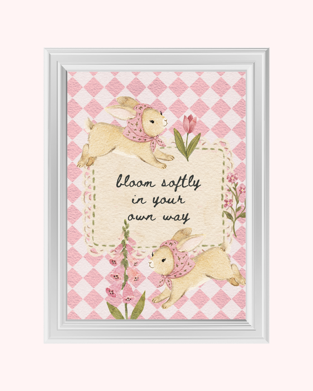 Bloom Softly art print