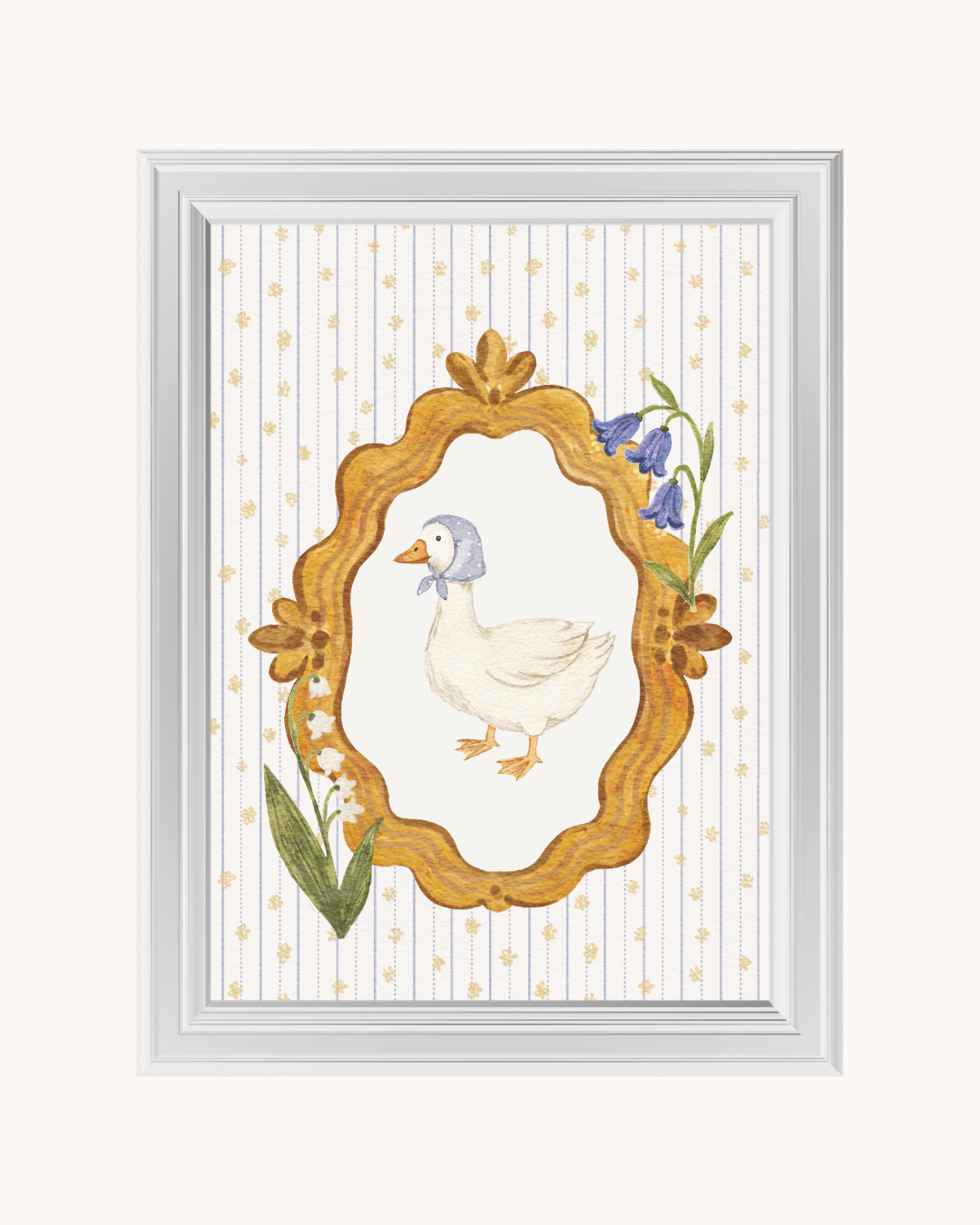 Woodland Goose art print