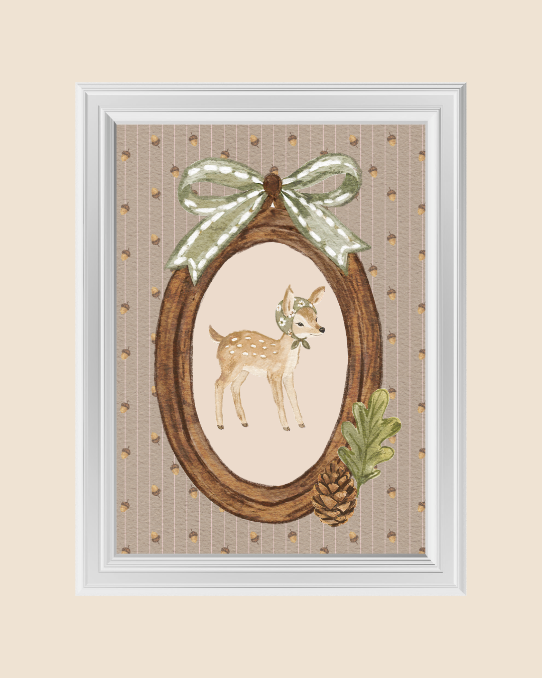 Woodland Deer art print