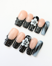 Onyx Petal - set press on nehtů 10ks