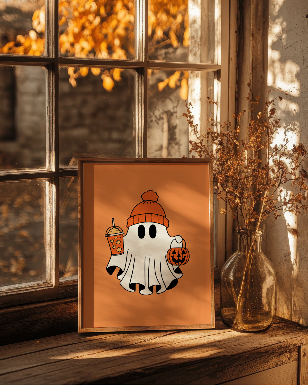 PUMPKIN SPICE GHOST art print