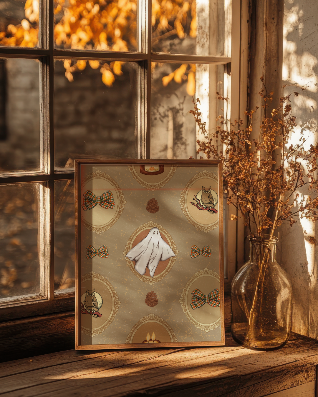 GHOST COLLAGE art print