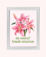 FEMALE INTUITION art print