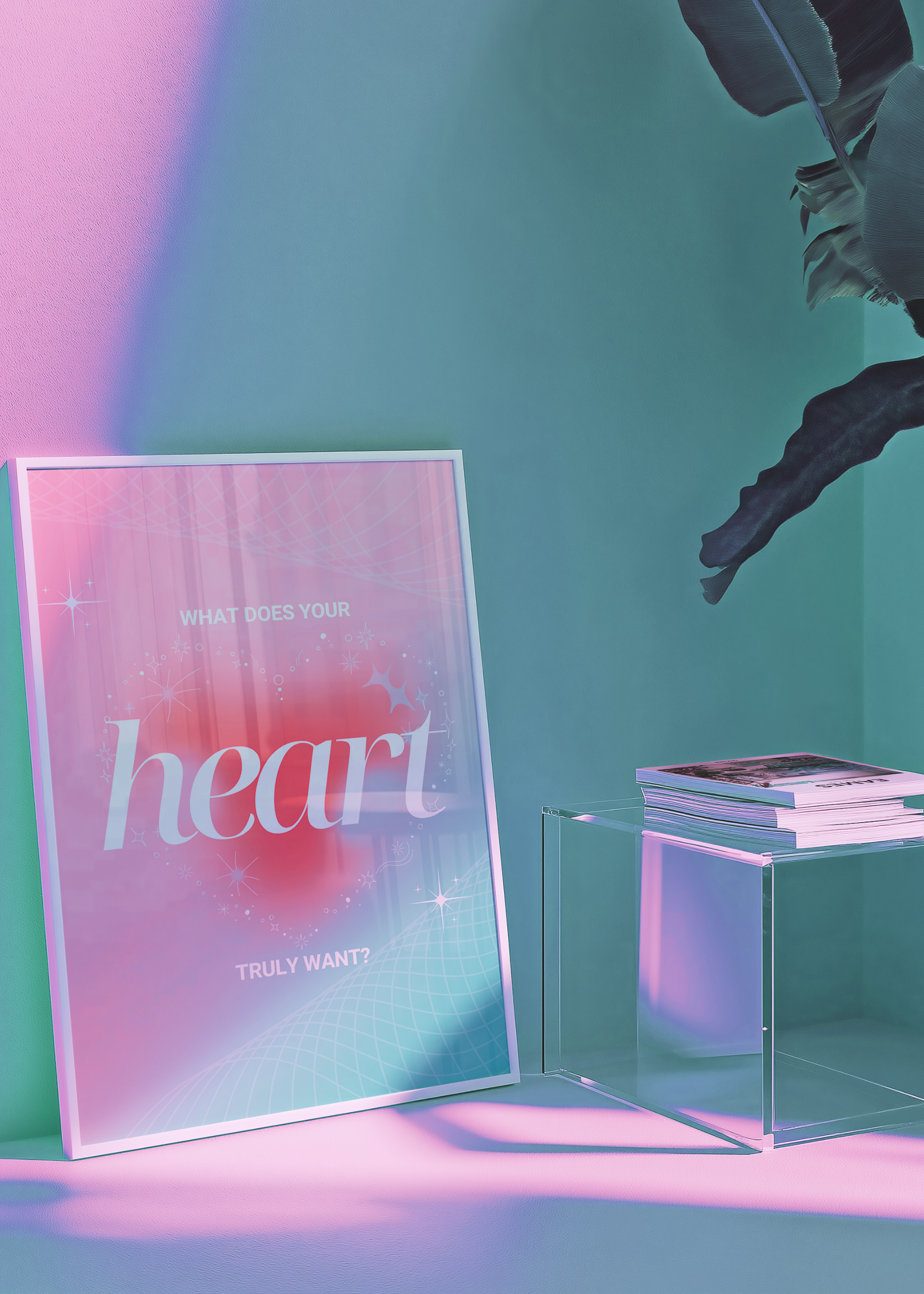 WHAT DOES YOUR HEART WANT art print