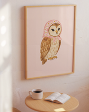 Babushka Owl art print