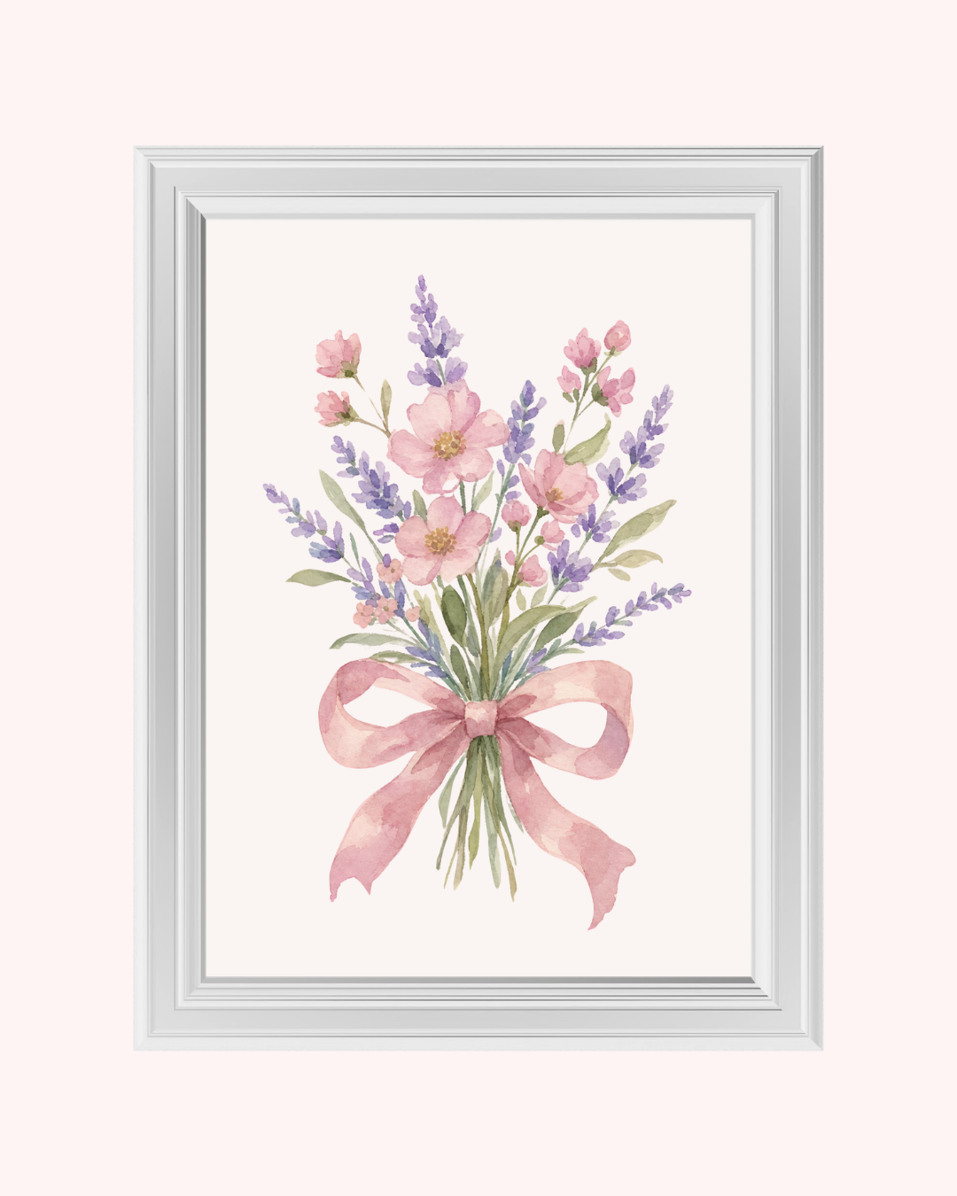 LAVENDER BOUQET art print