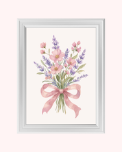 LAVENDER BOUQET art print