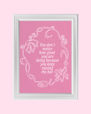 RAISING THE BAR art print