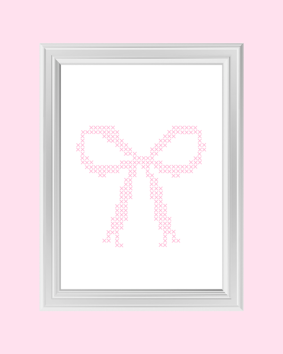 STITCH BOW art print