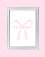STITCH BOW art print