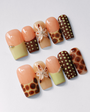 Giraffe Garden - set press on nehtů 10ks