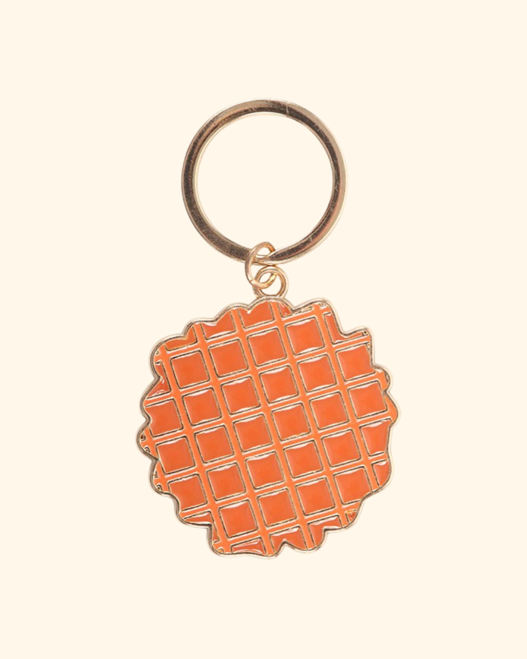 WHIMSICAL WAFFLE keychain