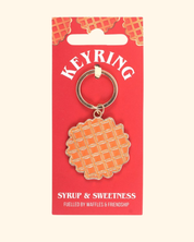WHIMSICAL WAFFLE keychain