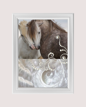 PEARL HORSES art print