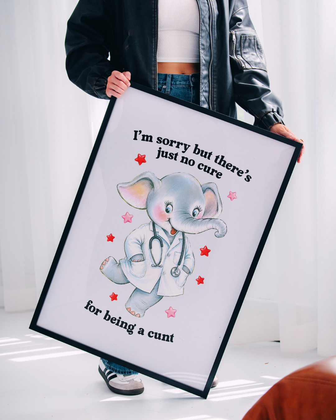 NO CURE art print