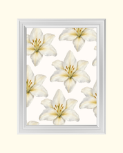 IVORY LILLIES art print