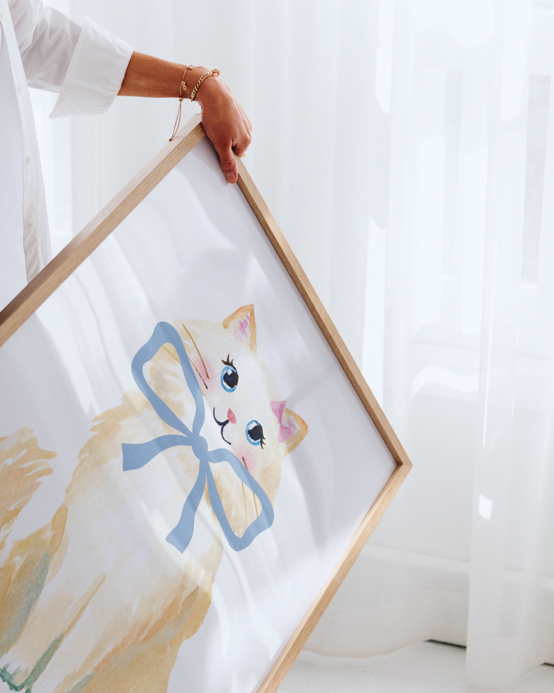 WHIMSI KITTY art print