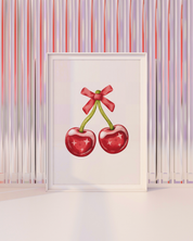 CHERRY BOW art print