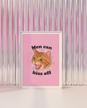 HISS OFF art print