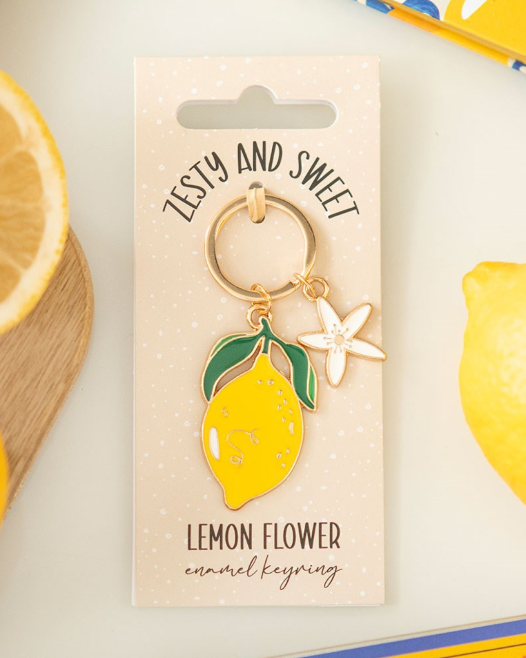 WHIMSICAL LEMON keychain