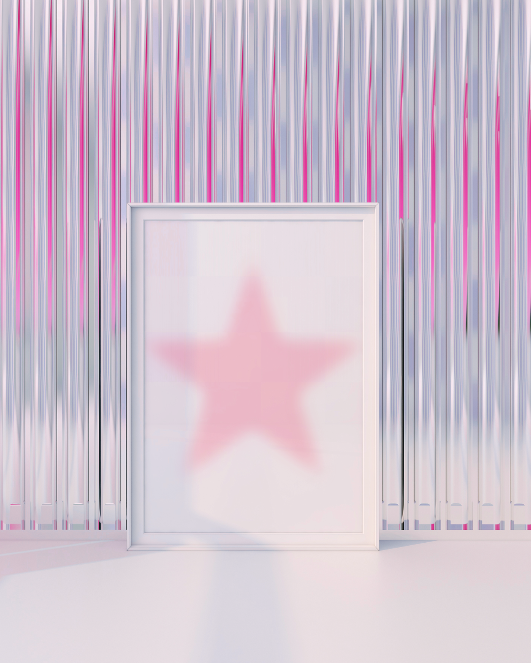 PINK STAR art print