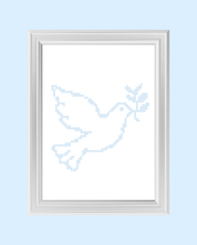 STITCH DOVE art print