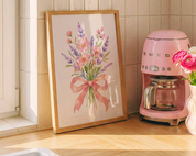 LAVENDER BOUQET art print