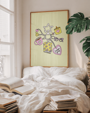 BOOKISH GIRLY art print