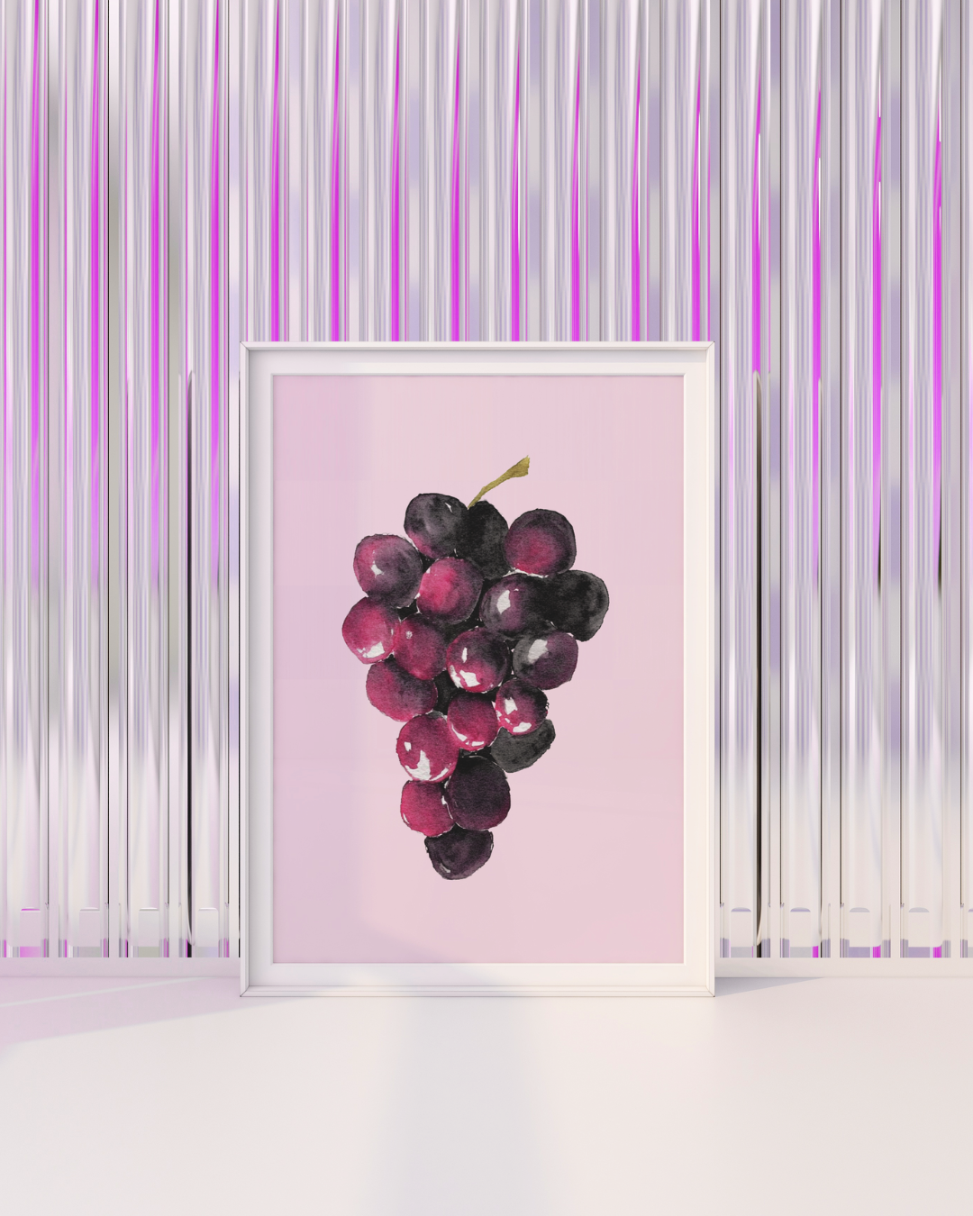 Grapes art print