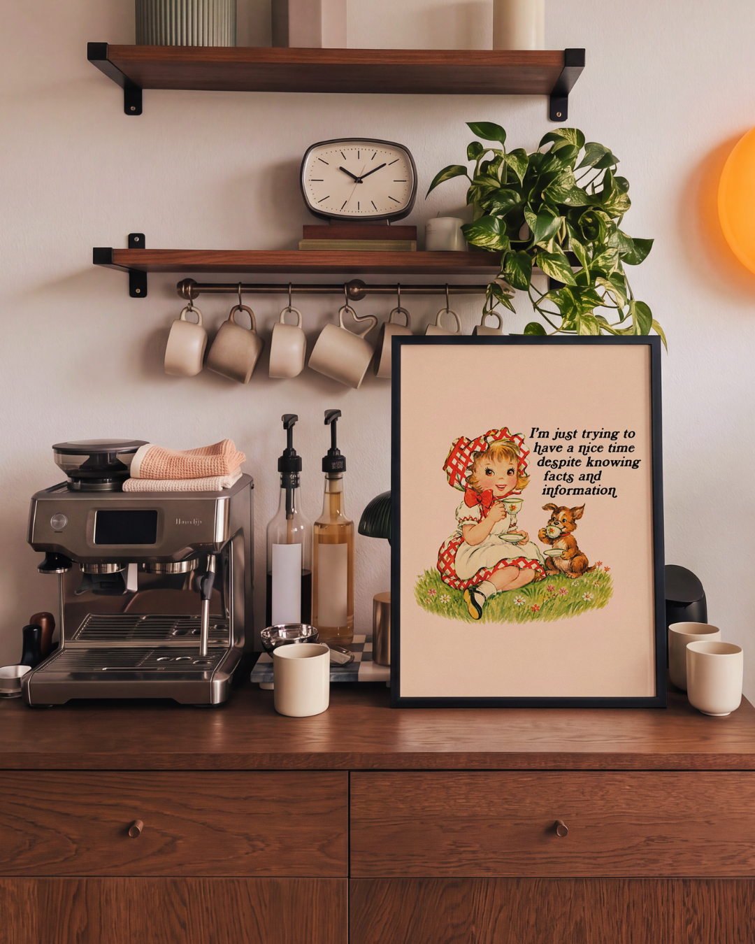 TRYING TO HAVE A GOOD TIME art print