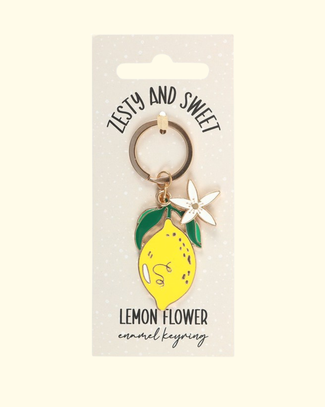 WHIMSICAL LEMON keychain