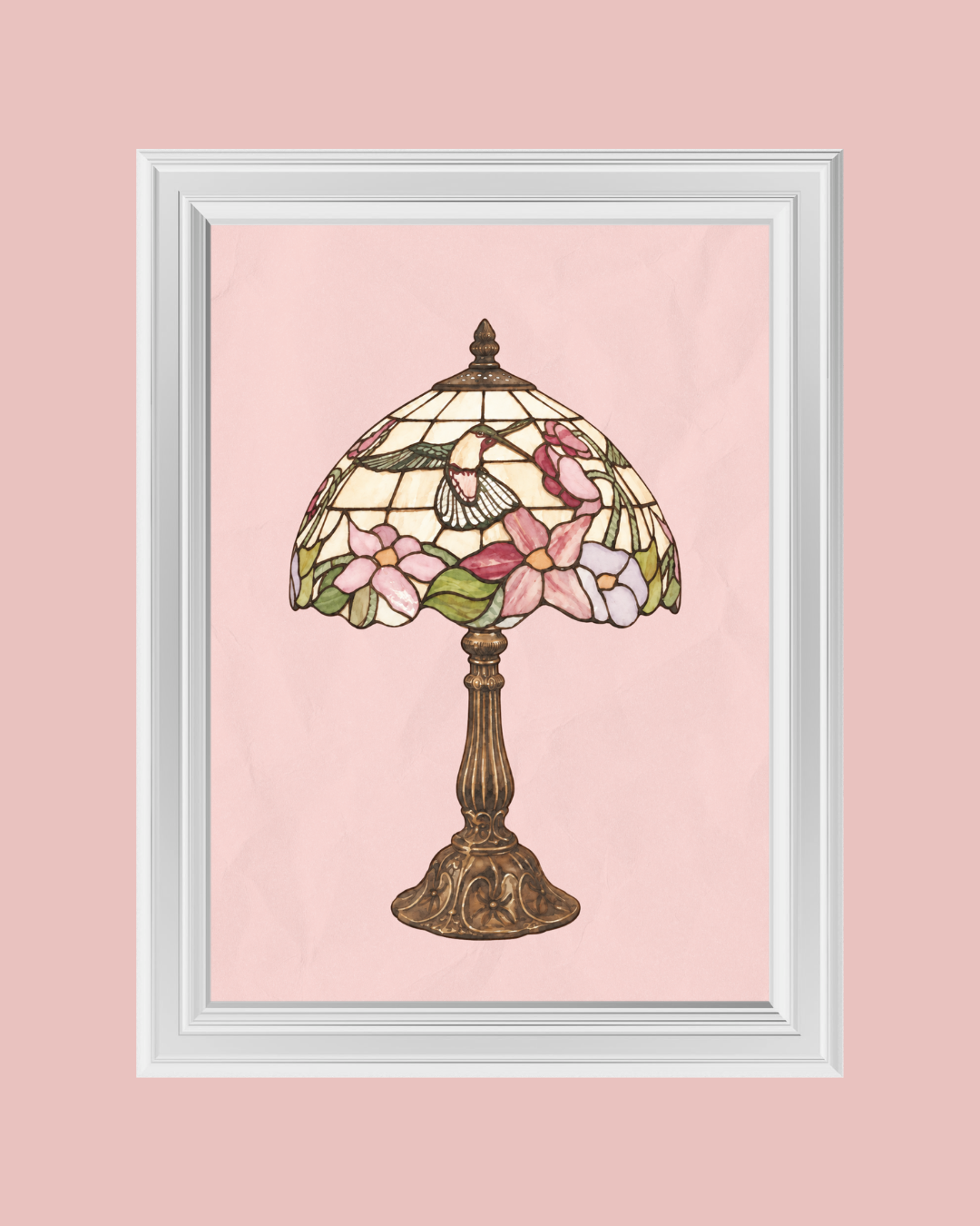 Whimsical lamp art print