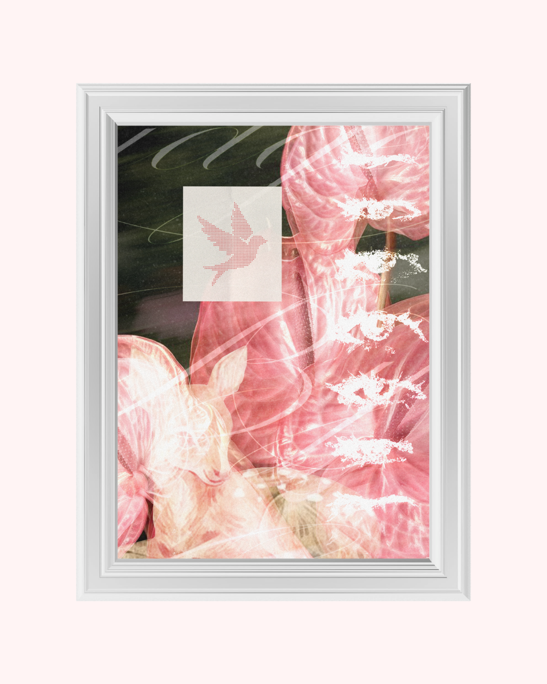 BLUSH FLIGHT art print