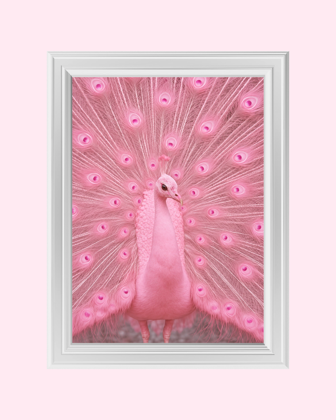 Pink Peacock art print