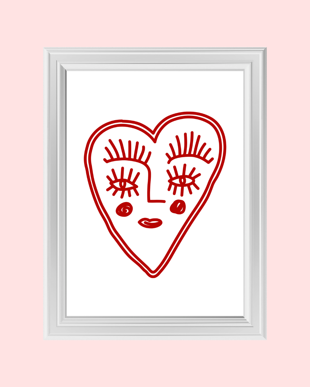 HEART EYES art print