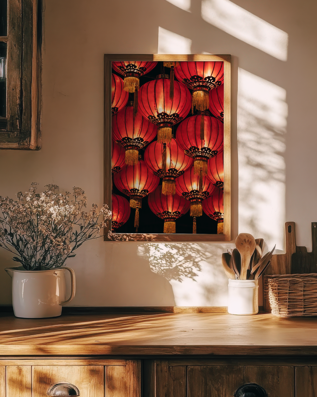 Red Lanterns art print