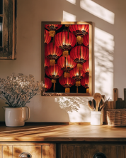 Red Lanterns art print