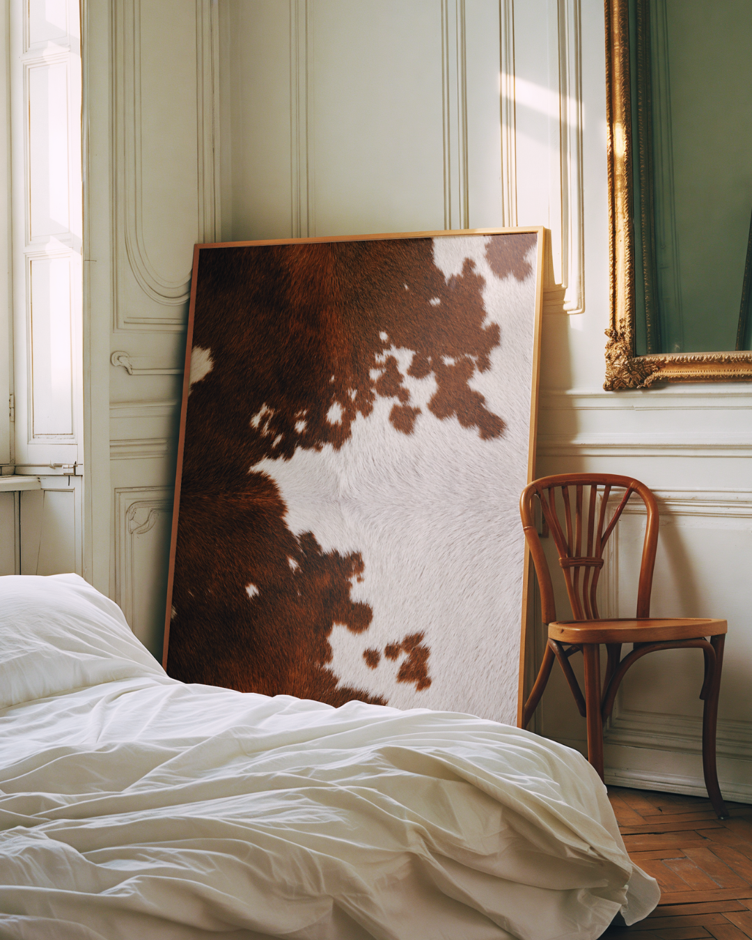 Brown Cowhide art print